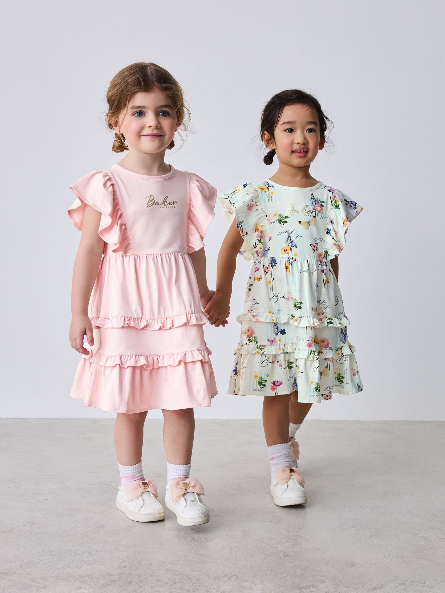 Baker by Ted Baker Printed Ruffle Jersey Dresses 2 Pack image 1