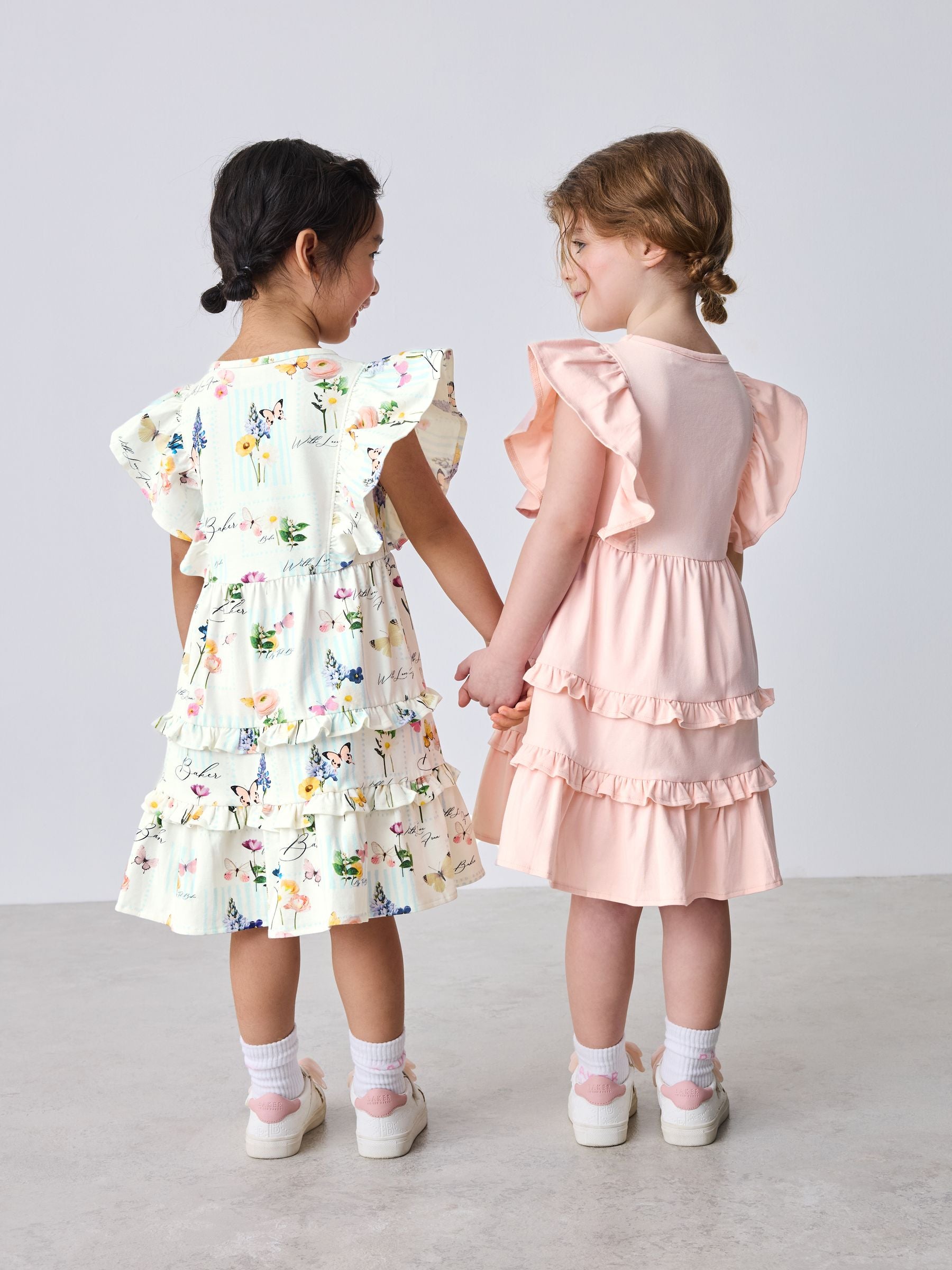 Baker by Ted Baker Printed Ruffle Jersey Dresses 2 Pack image 3
