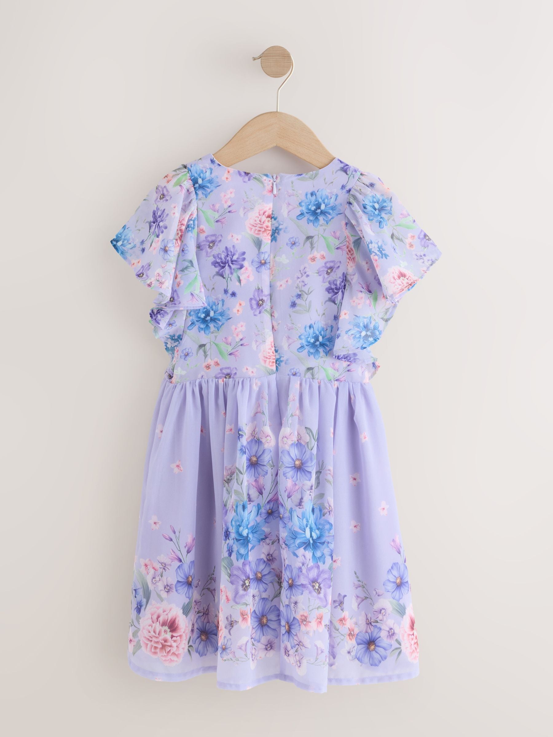 Lilac Purple Embellished Occasion Dress (3-16yrs) image 6