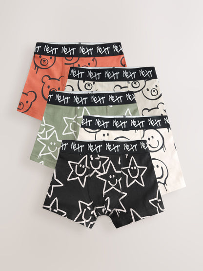 Dsiney Kidz - Rust/Black Character Junior Character Trunks 5 Pack (1.5-16yrs) image 1