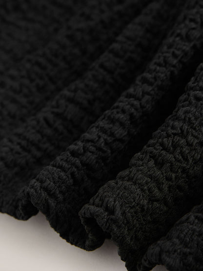 Black Strappy Crinkle Summer Dress (3-16yrs) image 9