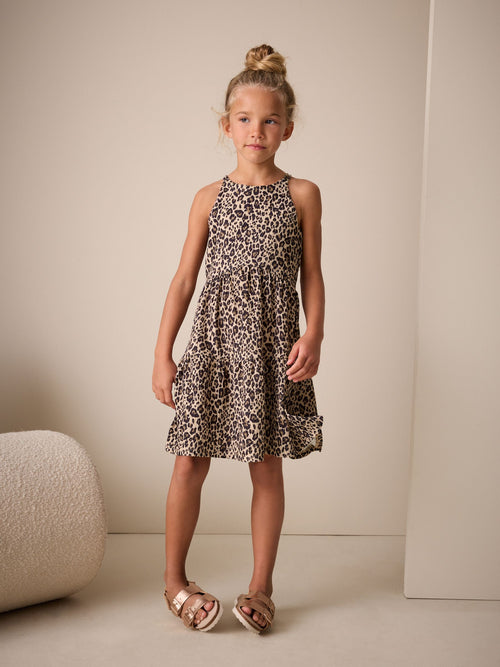 Dsiney Kidz - Animal Strappy Crinkle Summer Dress (3-16yrs) image 1