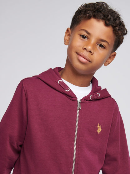 Dsiney Kidz - U.S. Polo Assn. Purple Double Horsemen Zip Hoodie image 4