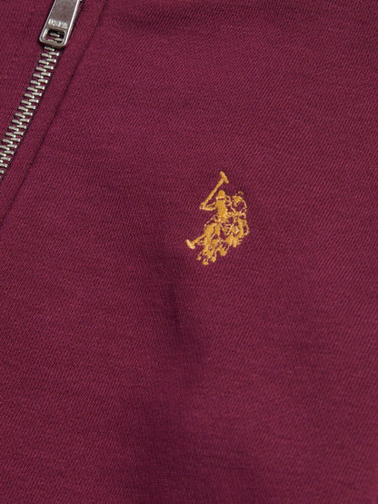 Dsiney Kidz - U.S. Polo Assn. Purple Double Horsemen Zip Hoodie image 7