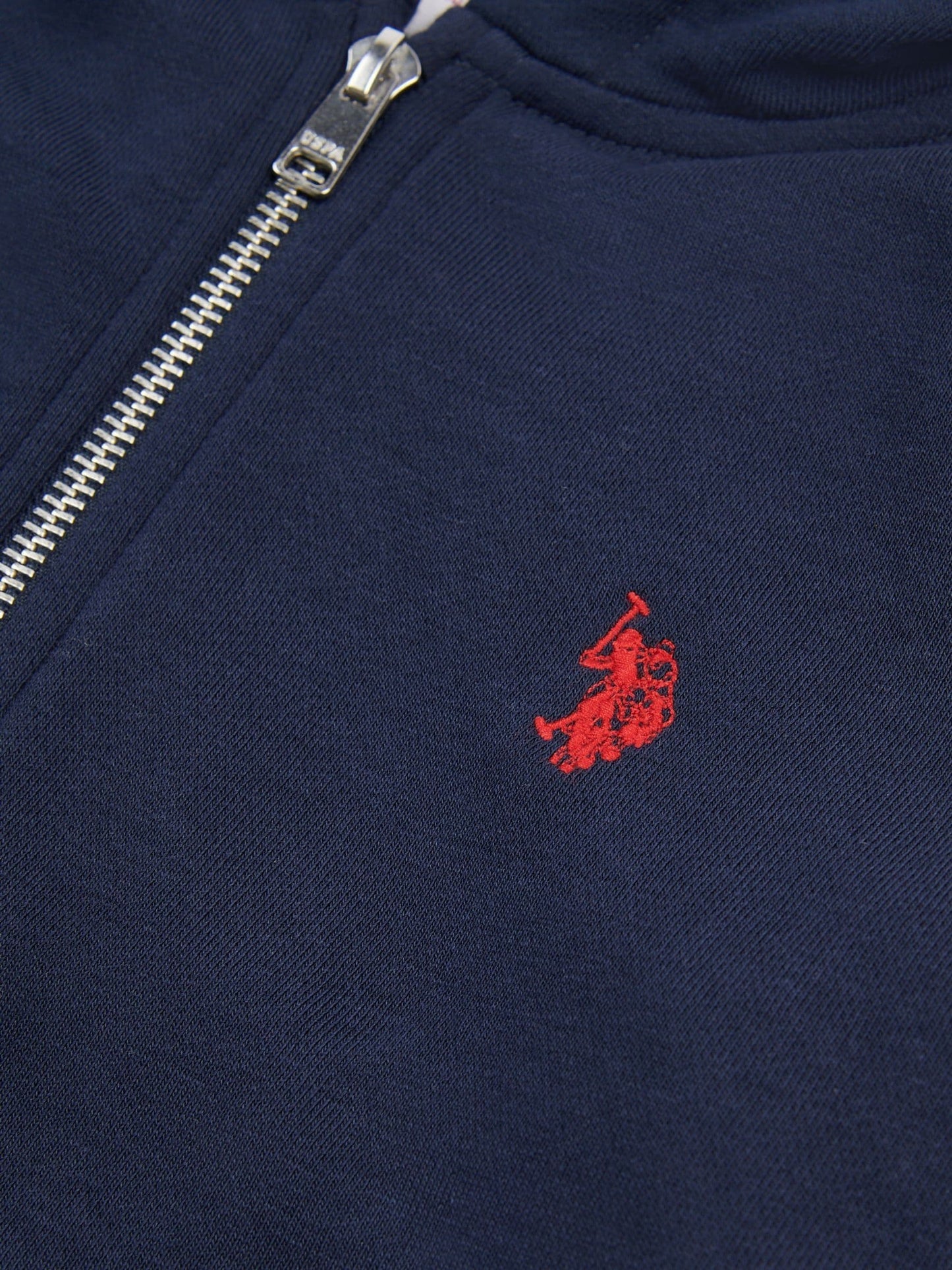 Dsiney Kidz - U.S. Polo Assn. Blue Double Horsemen Zip Hoodie image 4
