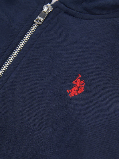Dsiney Kidz - U.S. Polo Assn. Blue Double Horsemen Zip Hoodie image 4