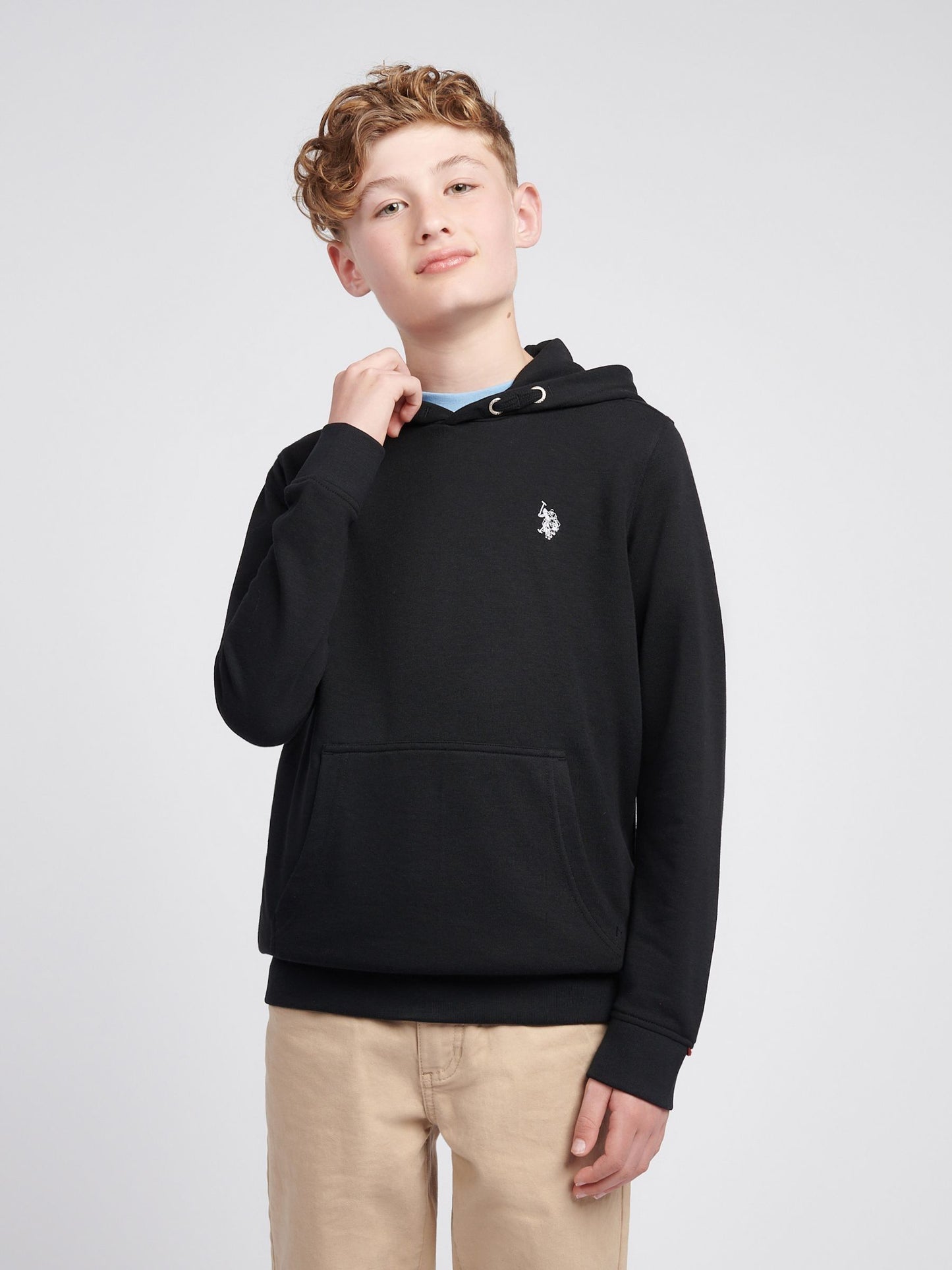 Dsiney Kidz - U.S. Polo Assn. Black Double Horsemen Hoodie image 1