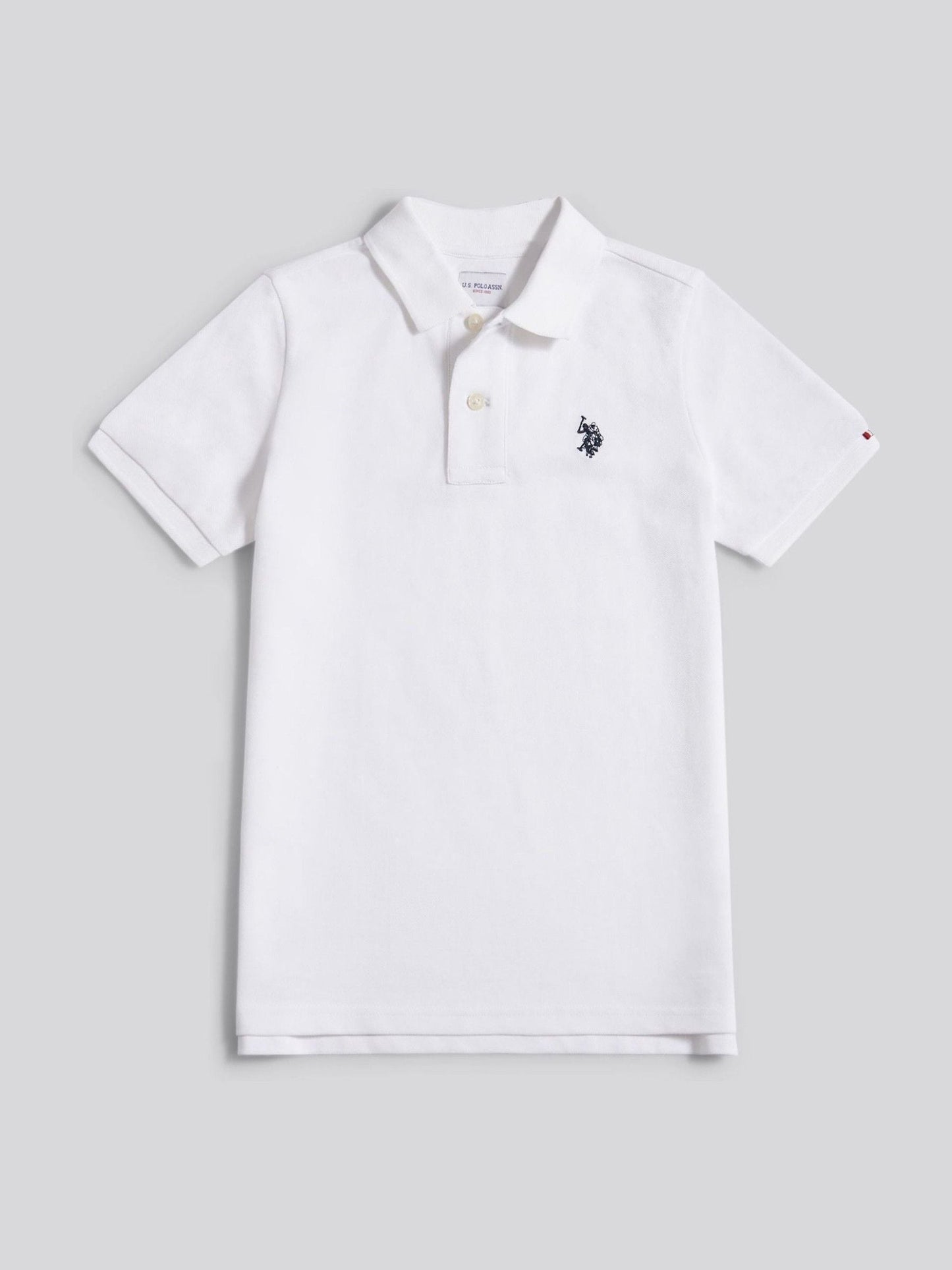 Dsiney Kidz - U.S. Polo Assn. White Off Double Horsemen Polo Shirt image 1