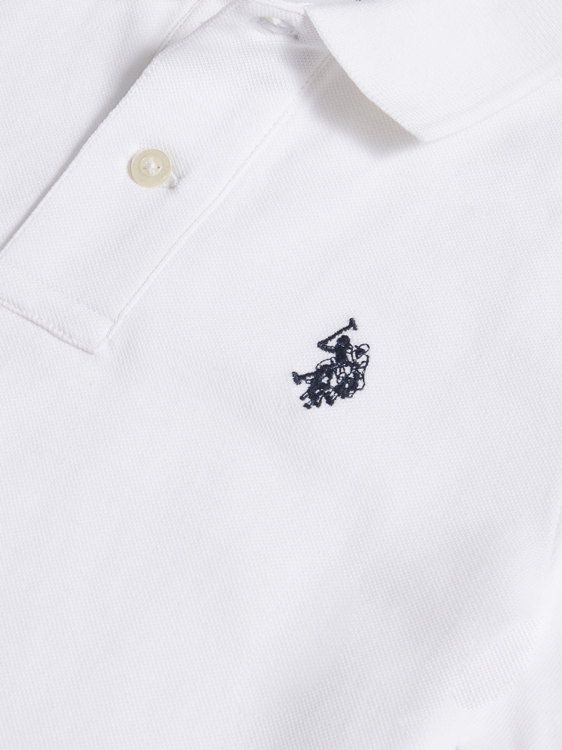 Dsiney Kidz - U.S. Polo Assn. White Off Double Horsemen Polo Shirt image 3