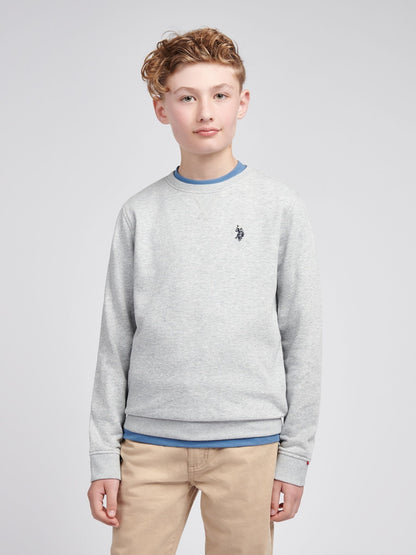 Dsiney Kidz - U.S. Polo Assn. Grey Double Horsemen Crew Sweatshirt image 1
