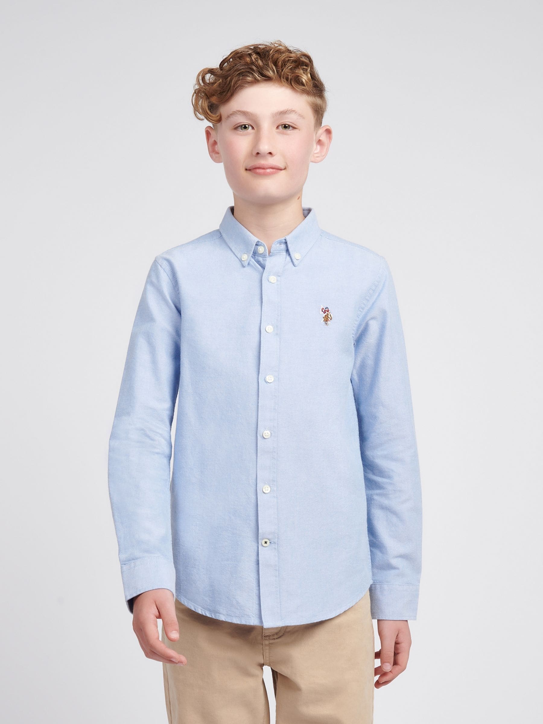 Dsiney Kidz - U.S. Polo Assn Blue Boys Oxford Shirt image 1