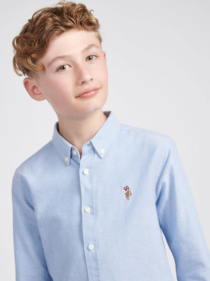 Dsiney Kidz - U.S. Polo Assn Blue Boys Oxford Shirt image 3