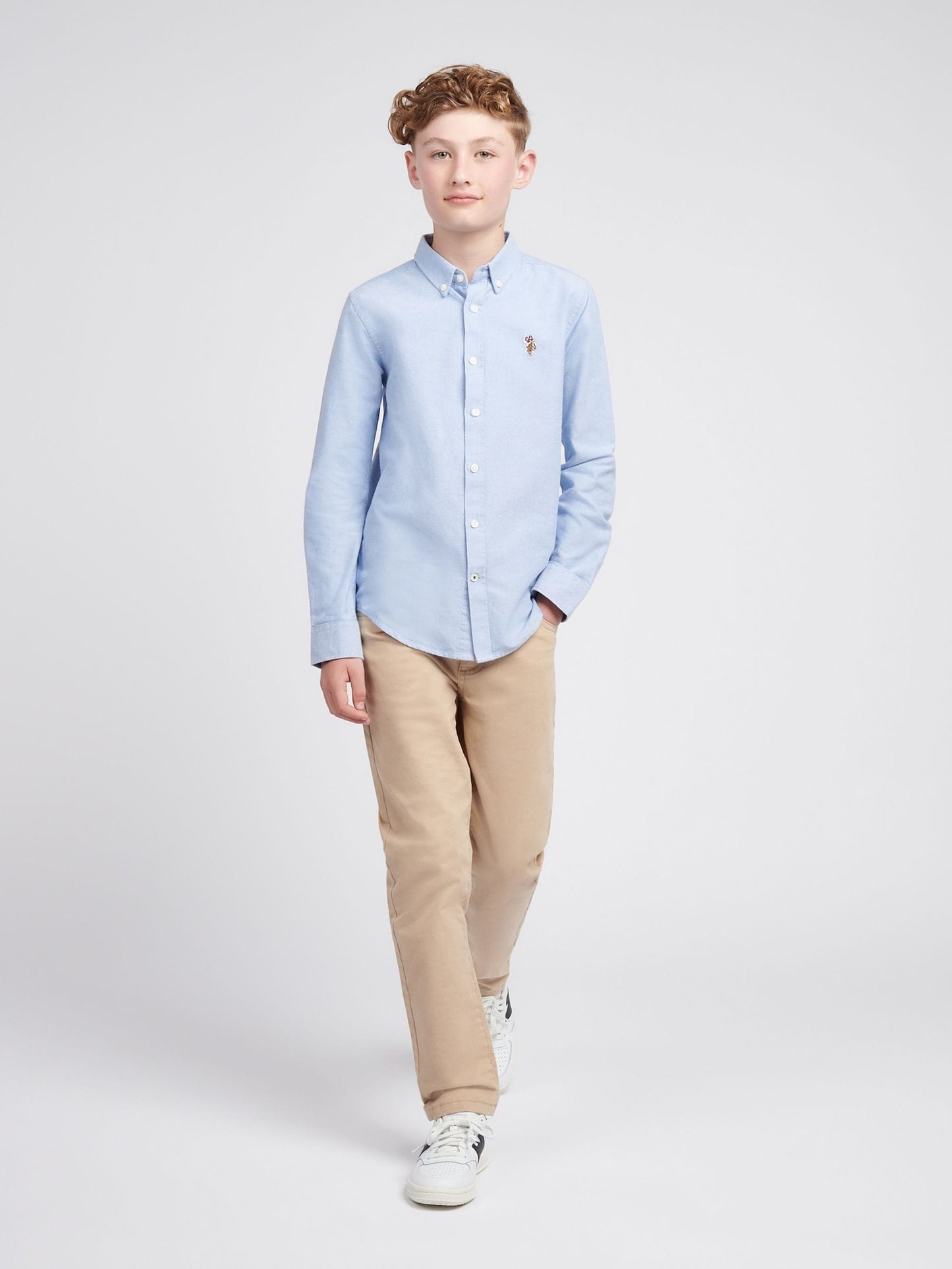 Dsiney Kidz - U.S. Polo Assn Blue Boys Oxford Shirt image 4