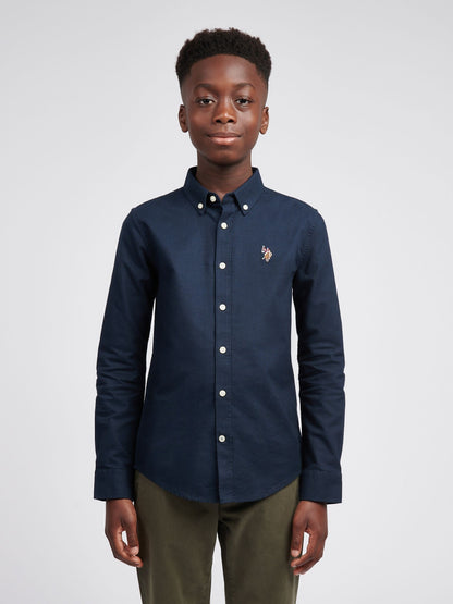 Dsiney Kidz - U.S. Polo Assn Navy Blue Boys Oxford Shirt image 1