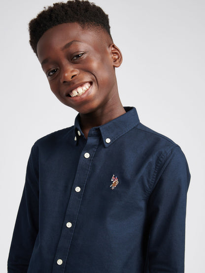 Dsiney Kidz - U.S. Polo Assn Navy Blue Boys Oxford Shirt image 2