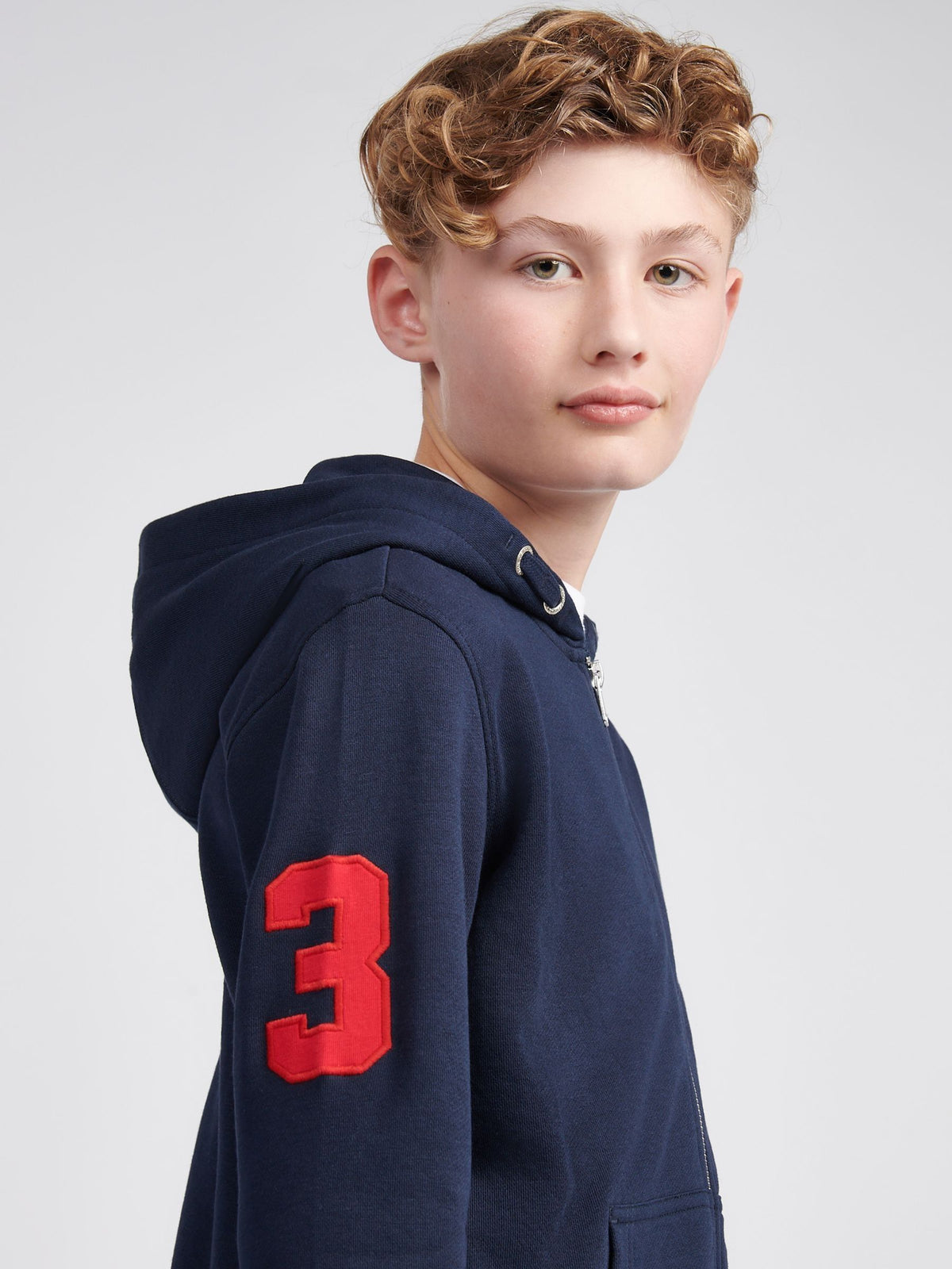 Dsiney Kidz - U.S. Polo Assn. Blue Boys Player 3 Zip Hoodie image 5