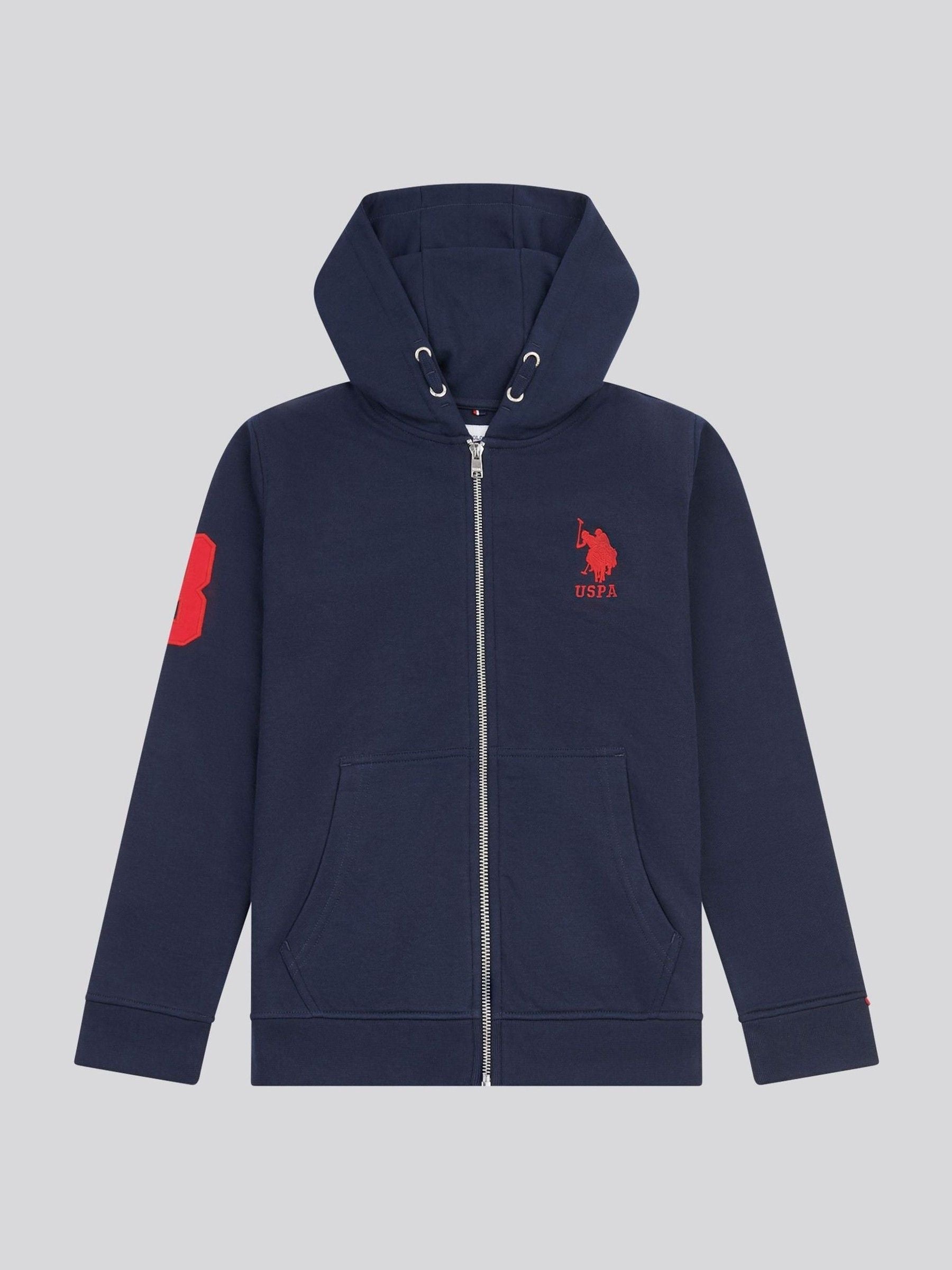 Dsiney Kidz - U.S. Polo Assn. Blue Boys Player 3 Zip Hoodie image 7
