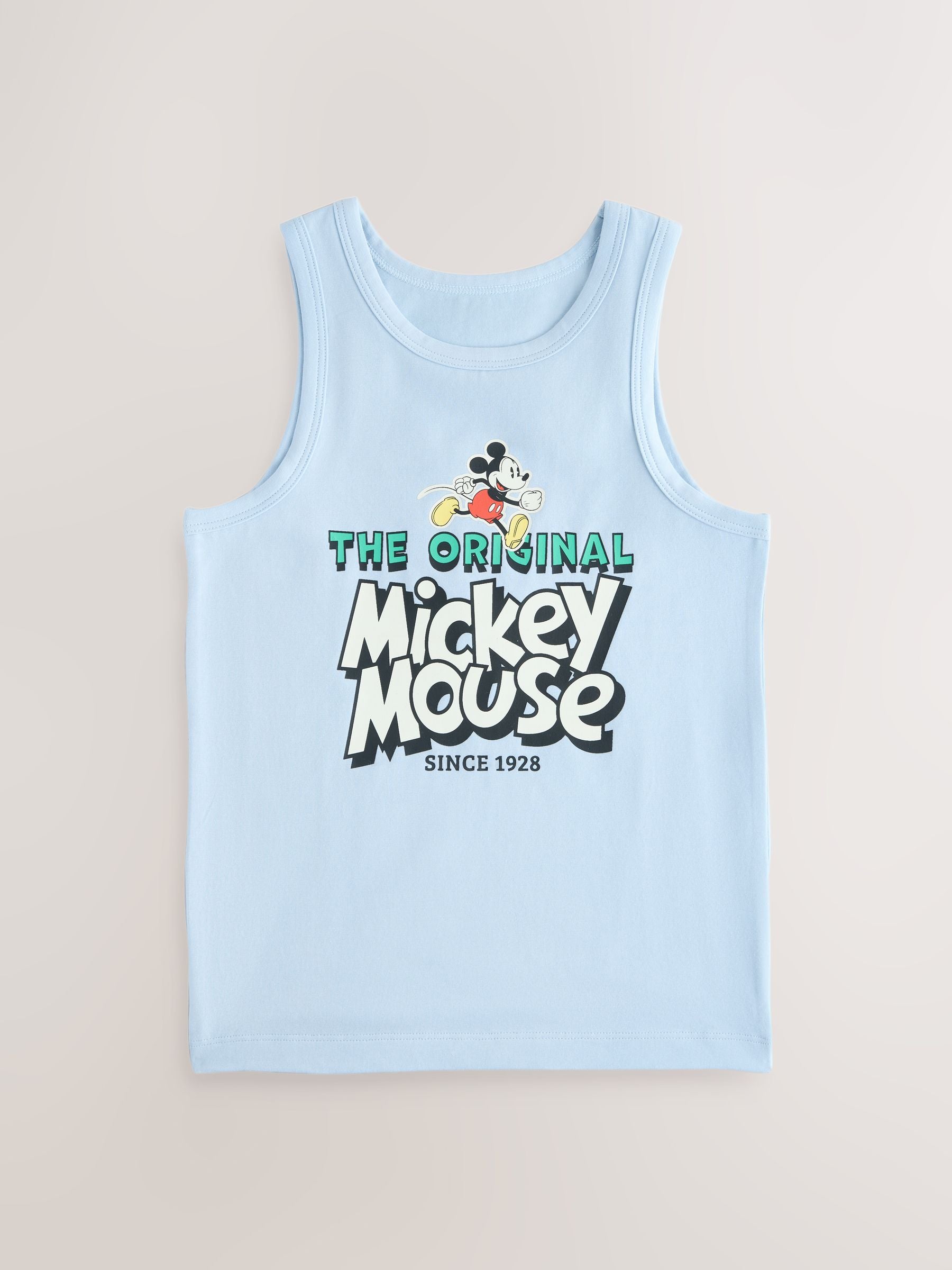 Dsiney Kidz - Blue/White Mickey Mouse Vests 3 Pack (1.5-8yrs) image 2