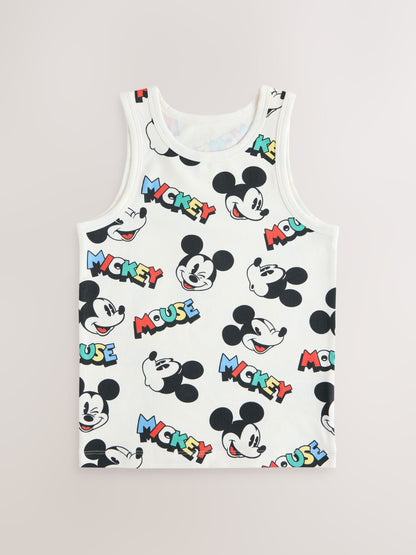 Dsiney Kidz - Blue/White Mickey Mouse Vests 3 Pack (1.5-8yrs) image 3