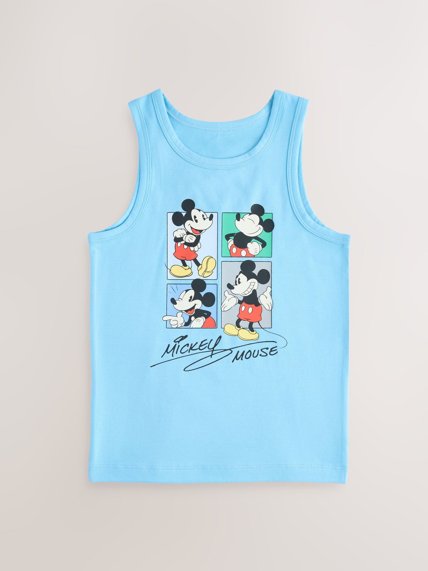 Dsiney Kidz - Blue/White Mickey Mouse Vests 3 Pack (1.5-8yrs) image 4