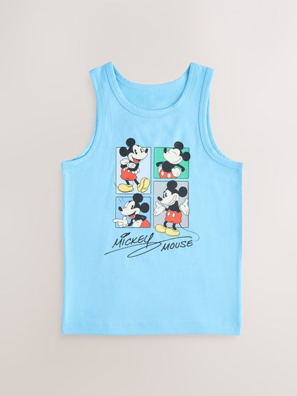 Dsiney Kidz - Blue/White Mickey Mouse Vests 3 Pack (1.5-8yrs) image 4