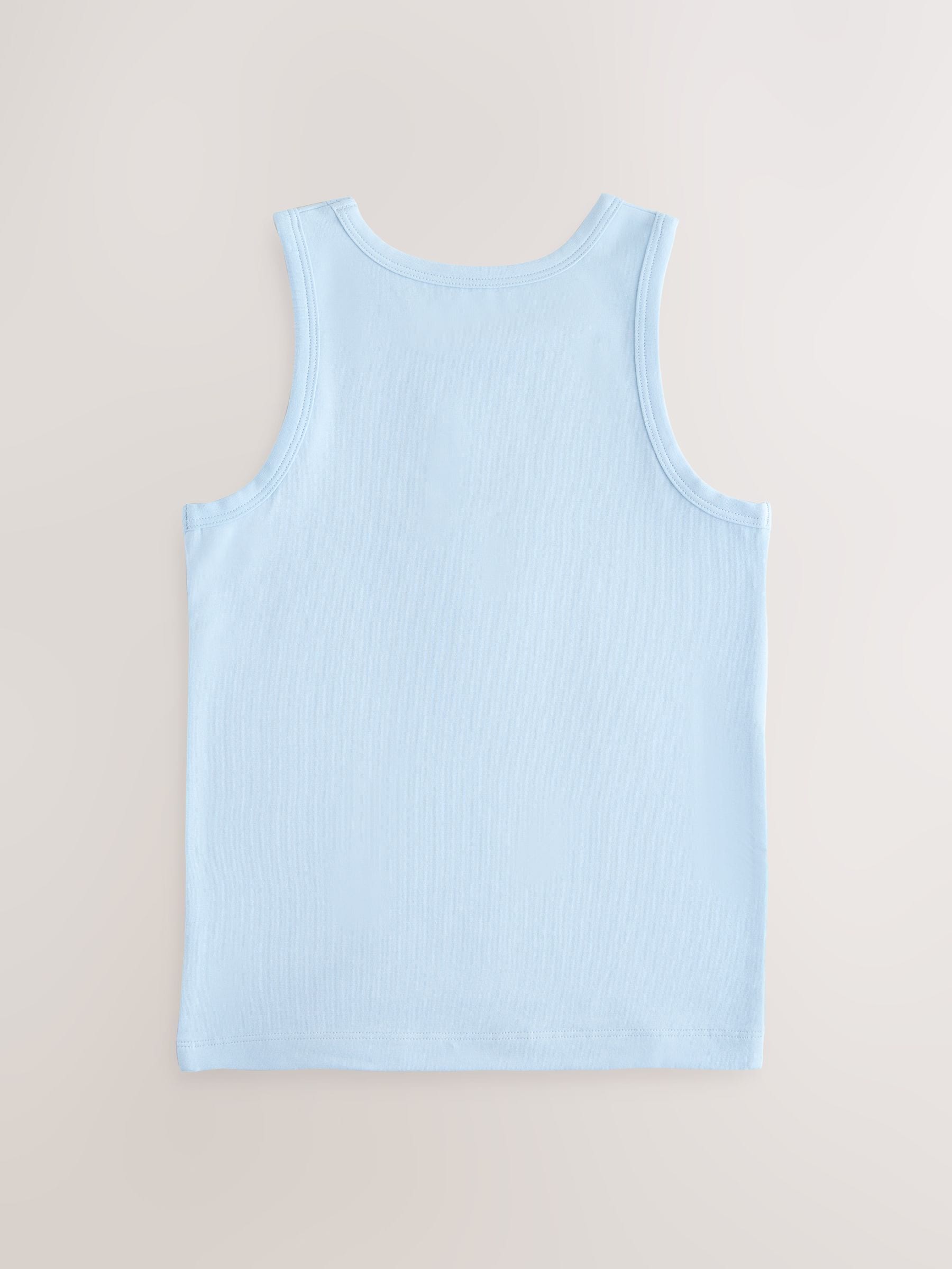 Dsiney Kidz - Blue/White Mickey Mouse Vests 3 Pack (1.5-8yrs) image 5
