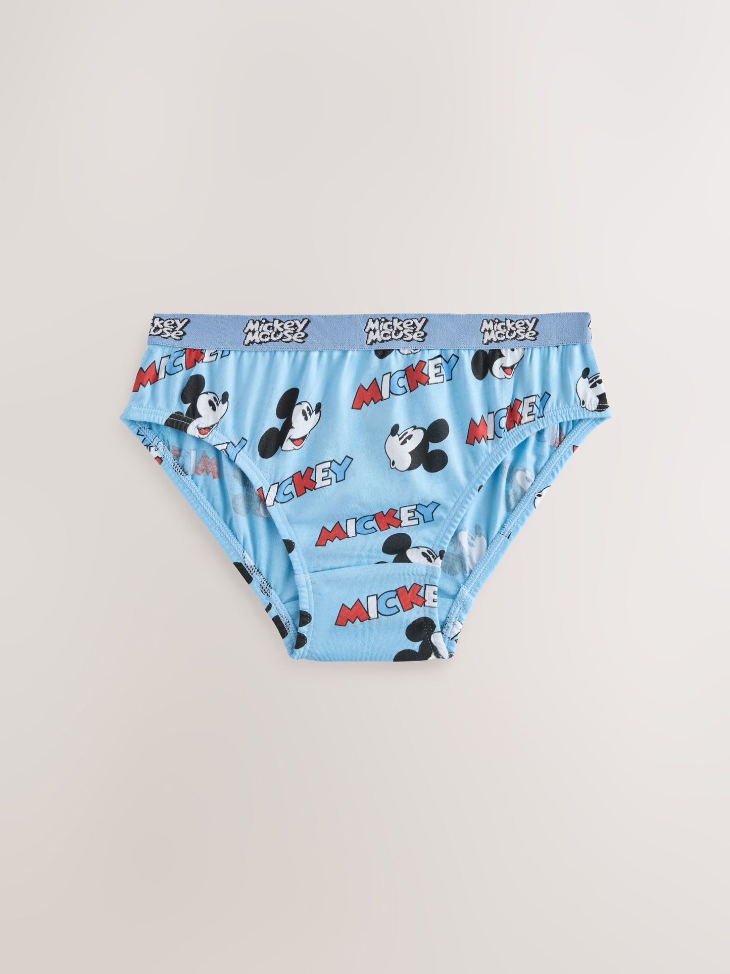 Dsiney Kidz - Blue/White Mickey Mouse Briefs 5 Pack (2-10yrs) image 2
