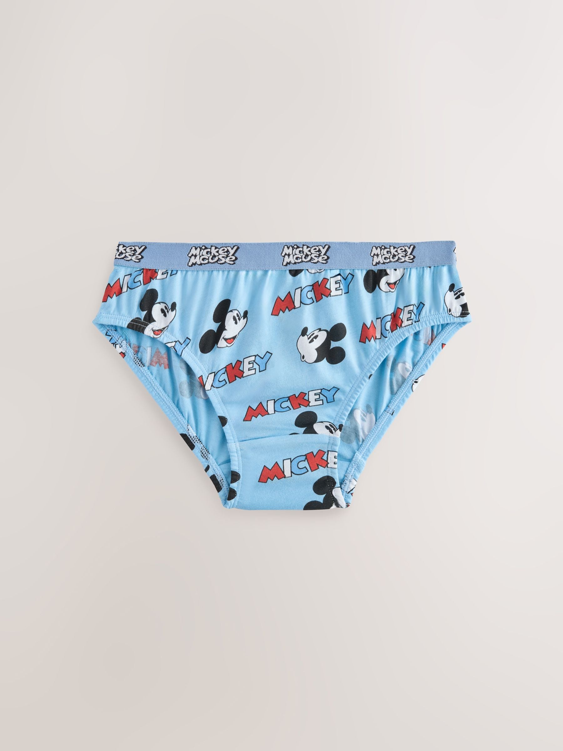 Dsiney Kidz - Blue/White Mickey Mouse Briefs 5 Pack (2-10yrs) image 2
