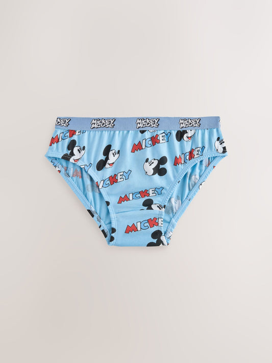 Dsiney Kidz - Blue/White Mickey Mouse Briefs 5 Pack (2-10yrs) image 2