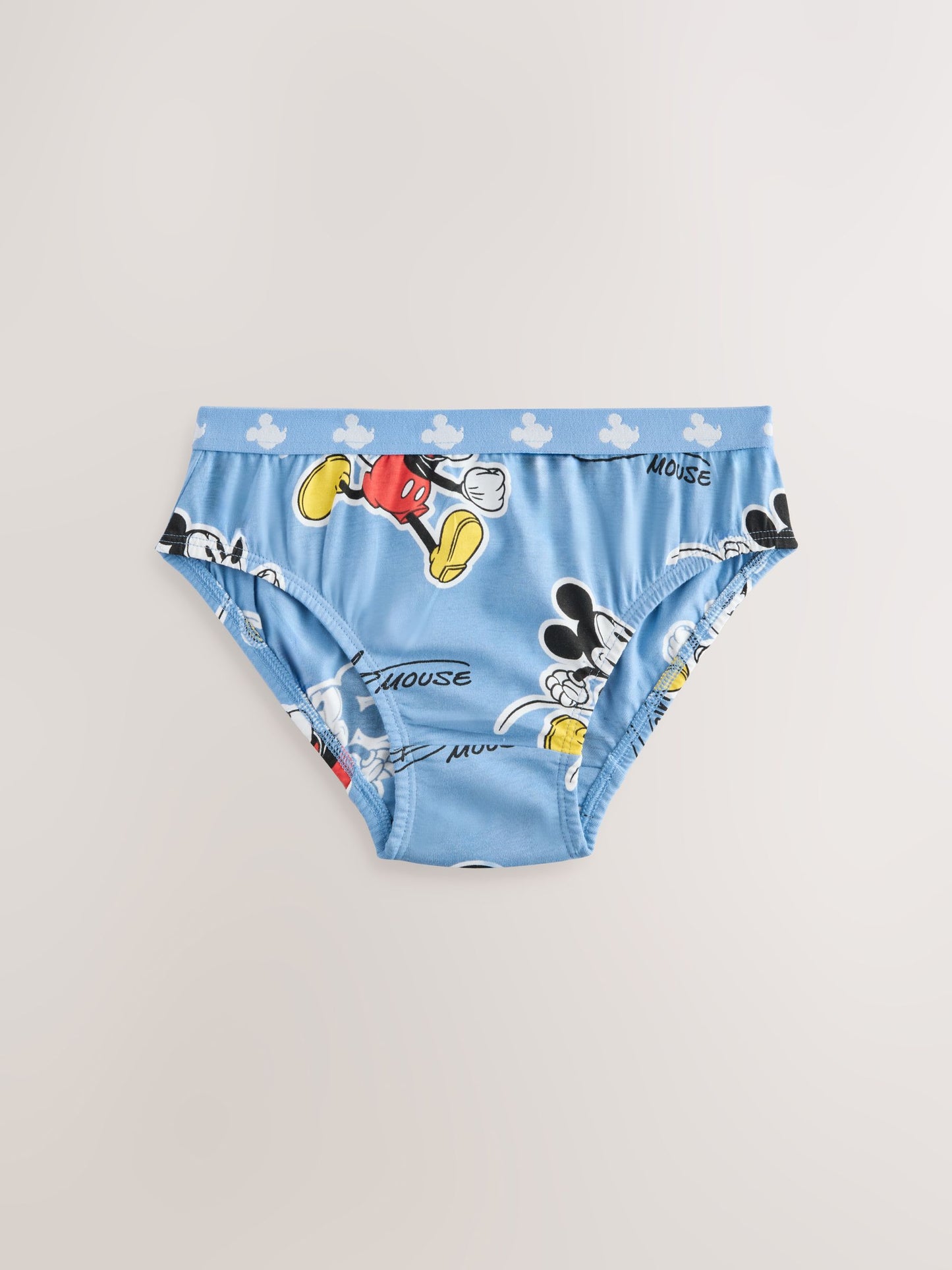 Dsiney Kidz - Blue/White Mickey Mouse Briefs 5 Pack (2-10yrs) image 3