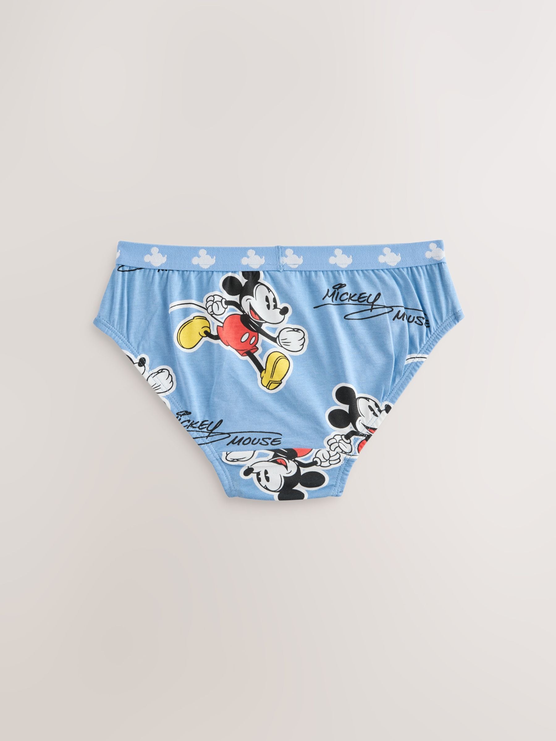 Dsiney Kidz - Blue/White Mickey Mouse Briefs 5 Pack (2-10yrs) image 4