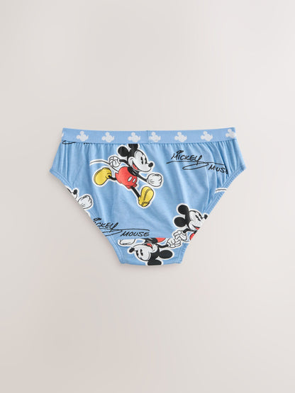 Dsiney Kidz - Blue/White Mickey Mouse Briefs 5 Pack (2-10yrs) image 4