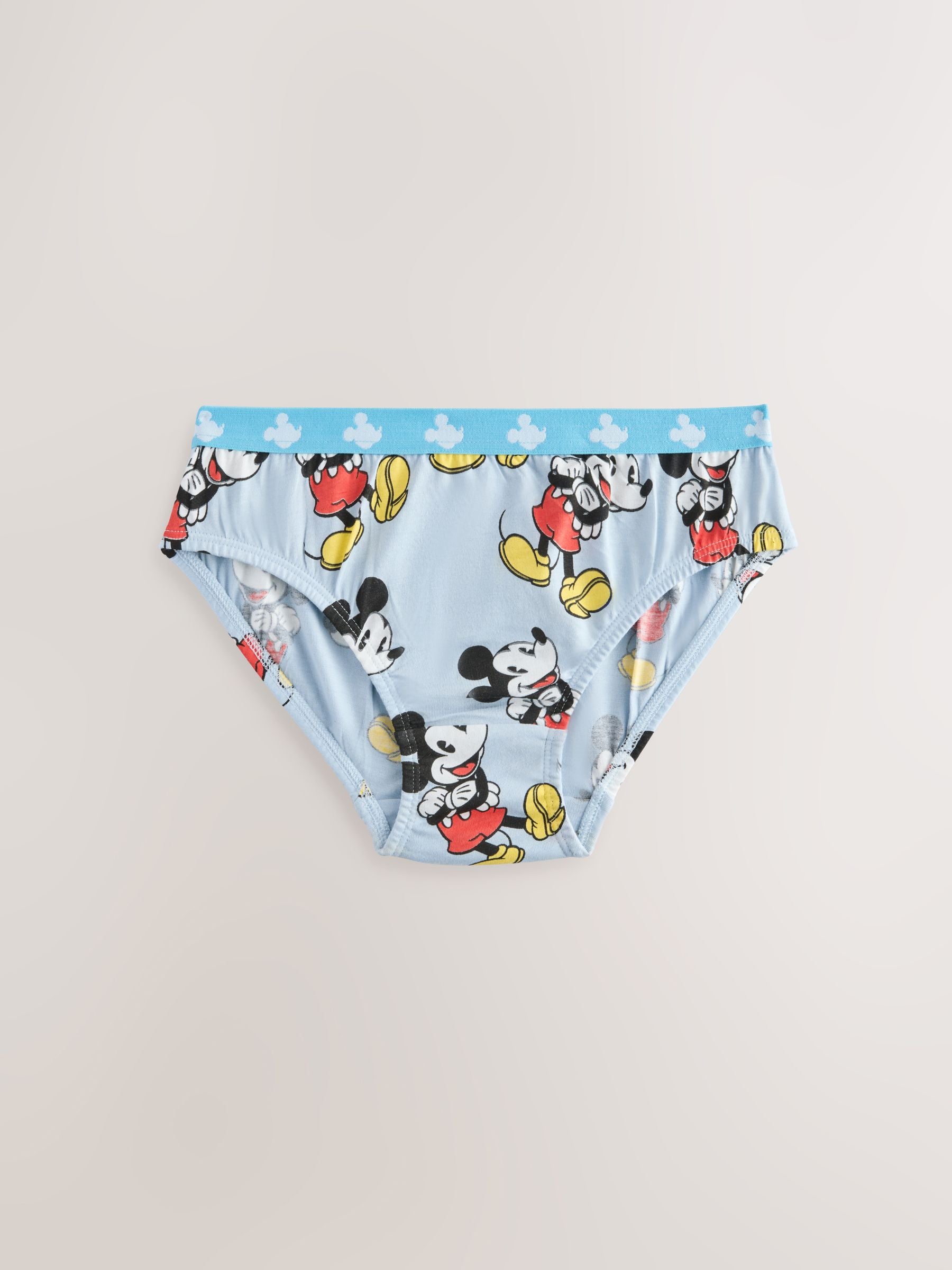 Dsiney Kidz - Blue/White Mickey Mouse Briefs 5 Pack (2-10yrs) image 5