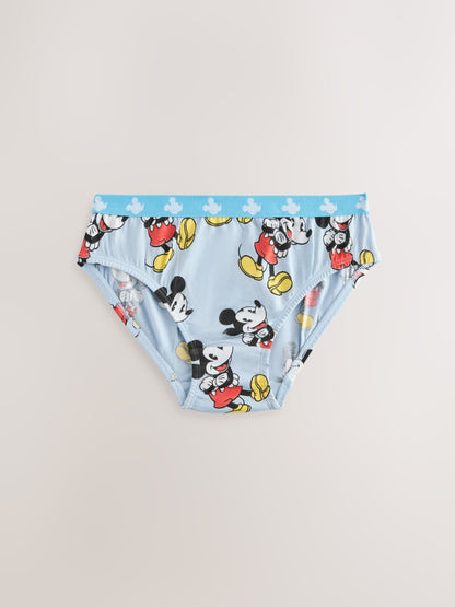 Dsiney Kidz - Blue/White Mickey Mouse Briefs 5 Pack (2-10yrs) image 5