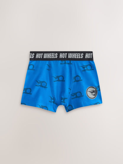 Dsiney Kidz - Black/White/Blue Hot Wheels Trunks 5 Pack (2-14yrs) image 2