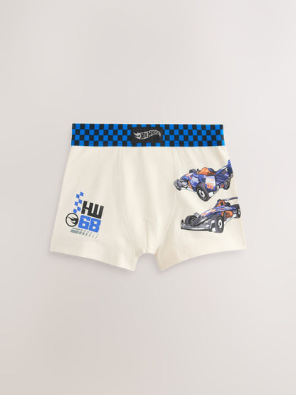 Dsiney Kidz - Black/White/Blue Hot Wheels Trunks 5 Pack (2-14yrs) image 6