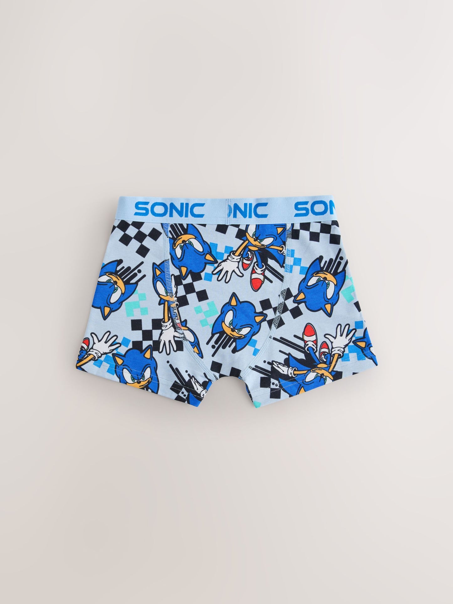 Dsiney Kidz - Blue/Grey Sonic The Hedgehog Trunks 5 Pack (2-14yrs) image 3