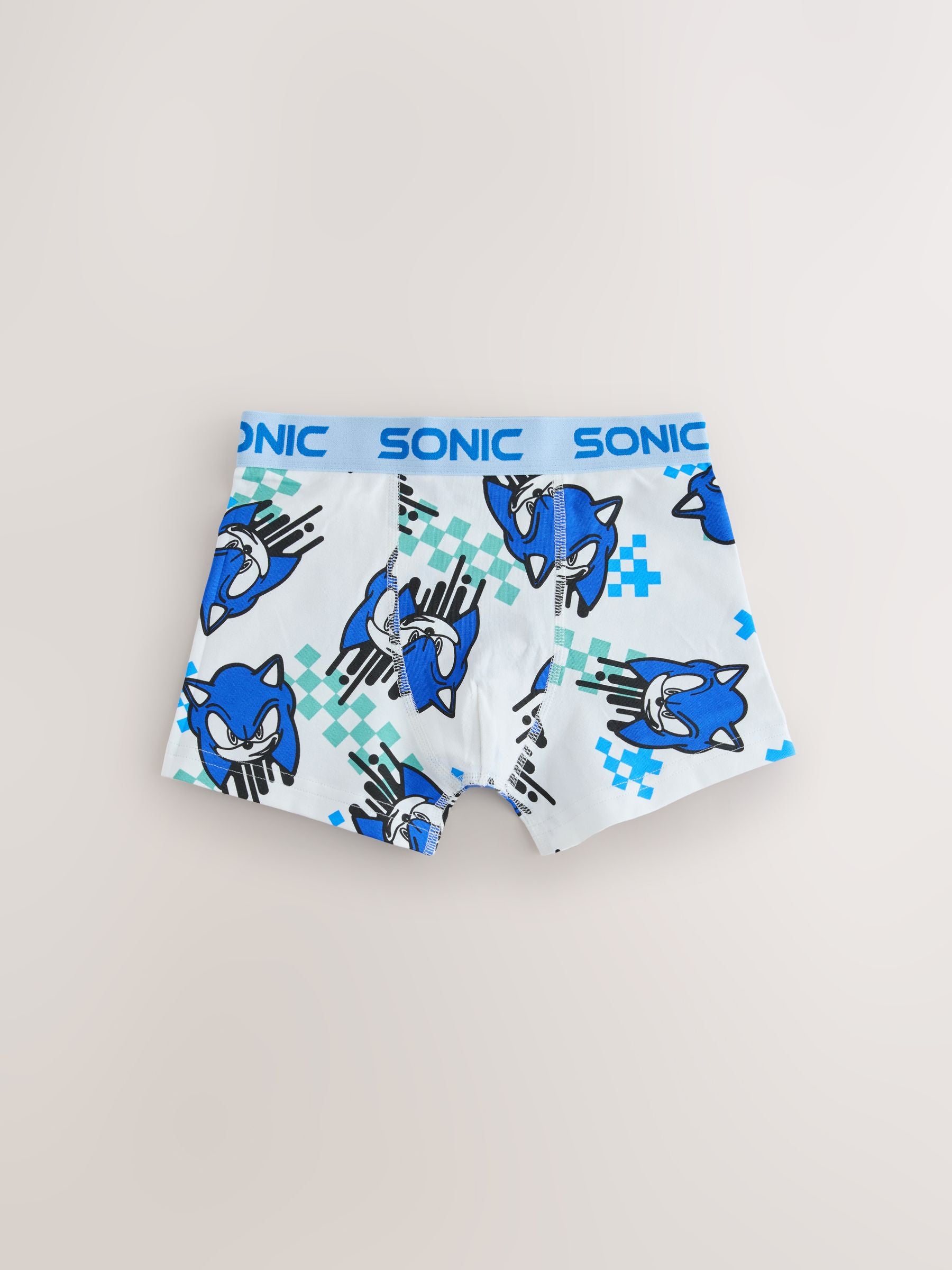 Dsiney Kidz - Blue/Grey Sonic The Hedgehog Trunks 5 Pack (2-14yrs) image 4