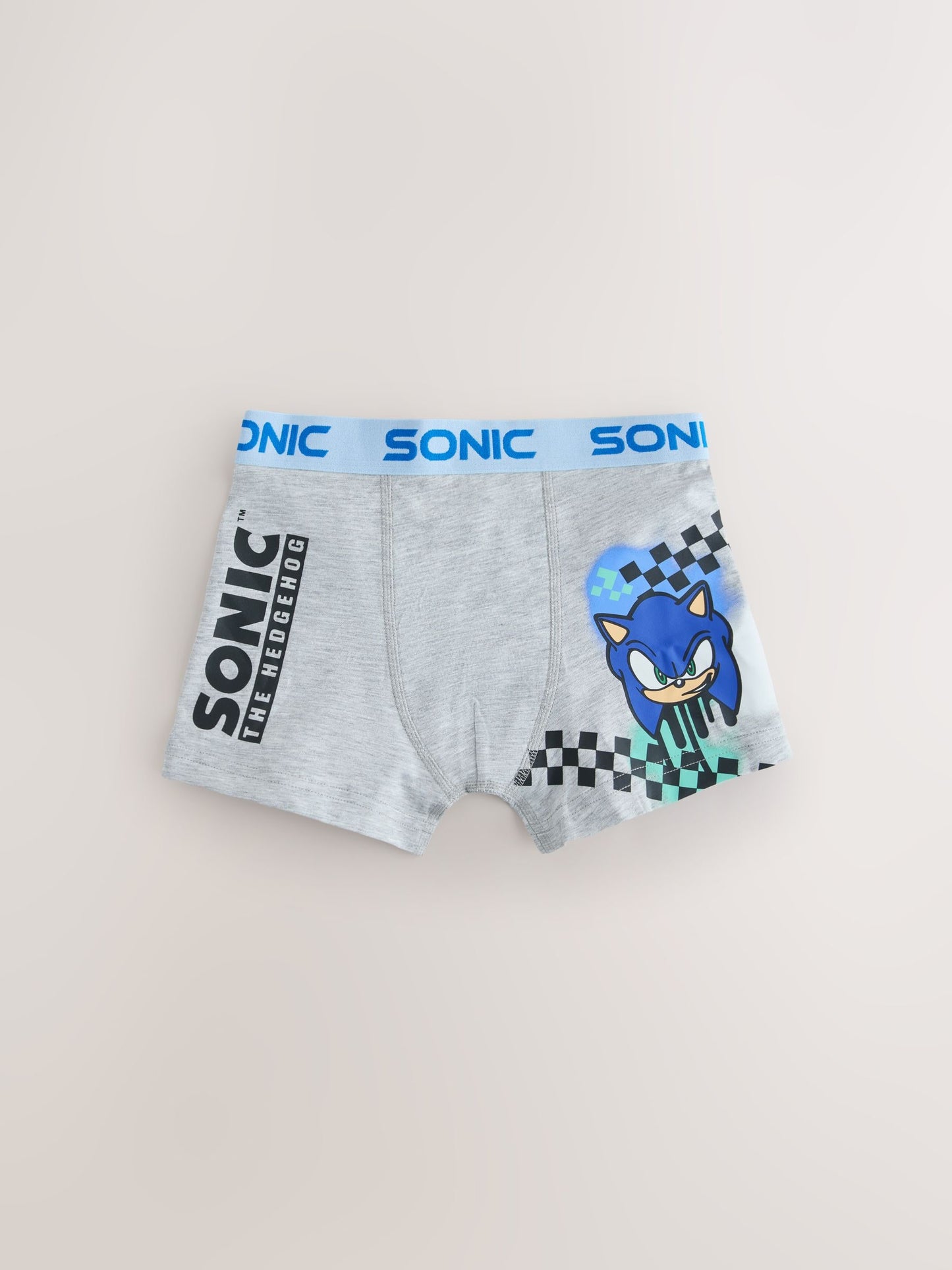Dsiney Kidz - Blue/Grey Sonic The Hedgehog Trunks 5 Pack (2-14yrs) image 5