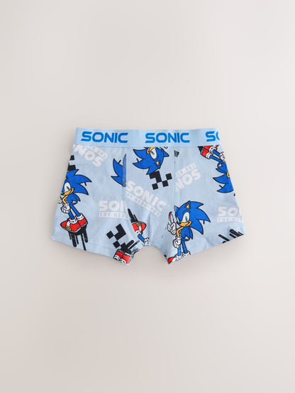 Dsiney Kidz - Blue/Grey Sonic The Hedgehog Trunks 5 Pack (2-14yrs) image 7
