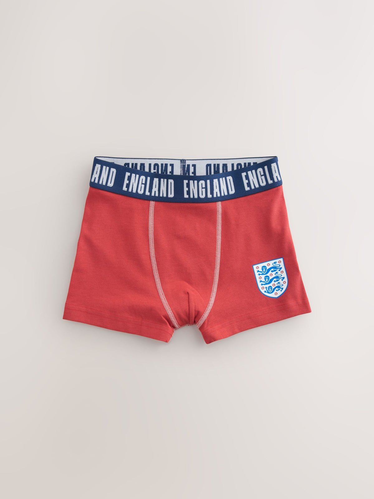 Dsiney Kidz - Red/White/Navy England FA Trunks 3 Pack (2-14yrs) image 4