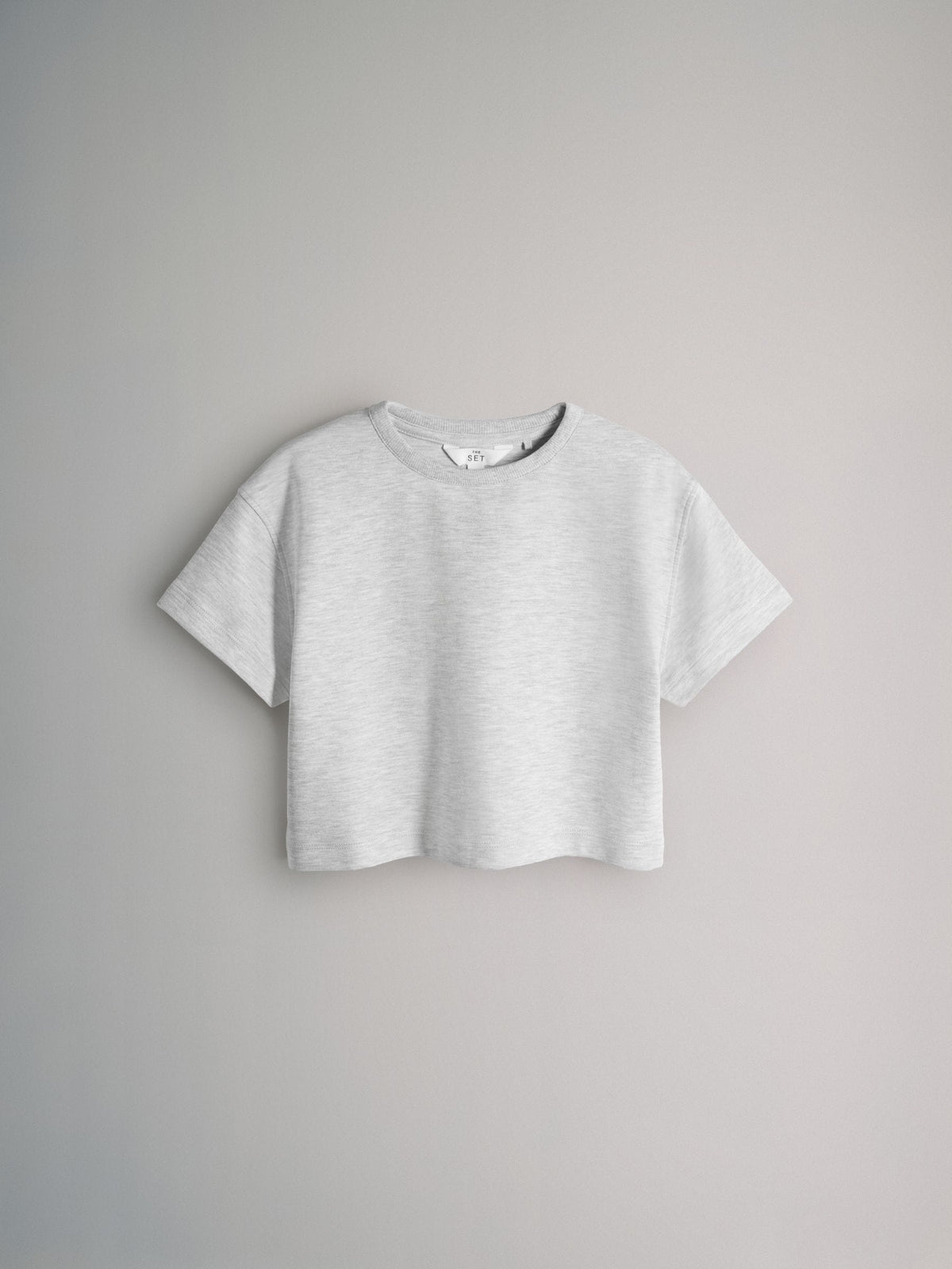 Dsiney Kidz - The Set Interlock Cropped Short Sleeve T-Shirt and Wide Leg Joggers Set Grey image 2