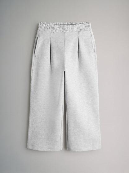 Dsiney Kidz - The Set Interlock Cropped Short Sleeve T-Shirt and Wide Leg Joggers Set Grey image 3