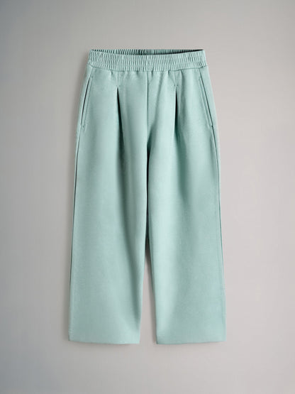 Dsiney Kidz - The Set Interlock Cropped Short Sleeve T-Shirt and Wide Leg Joggers Set Teal Blue image 2
