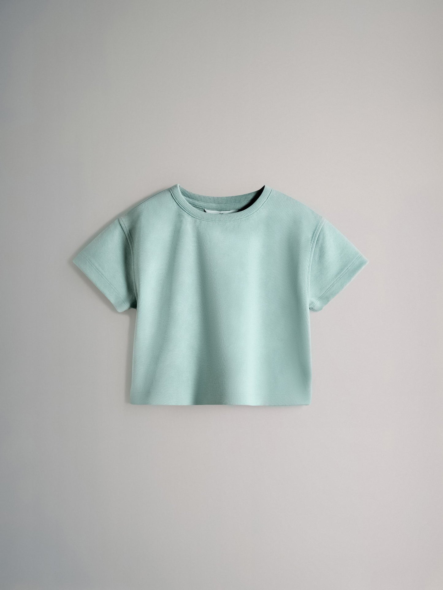 Dsiney Kidz - The Set Interlock Cropped Short Sleeve T-Shirt and Wide Leg Joggers Set Teal Blue image 3