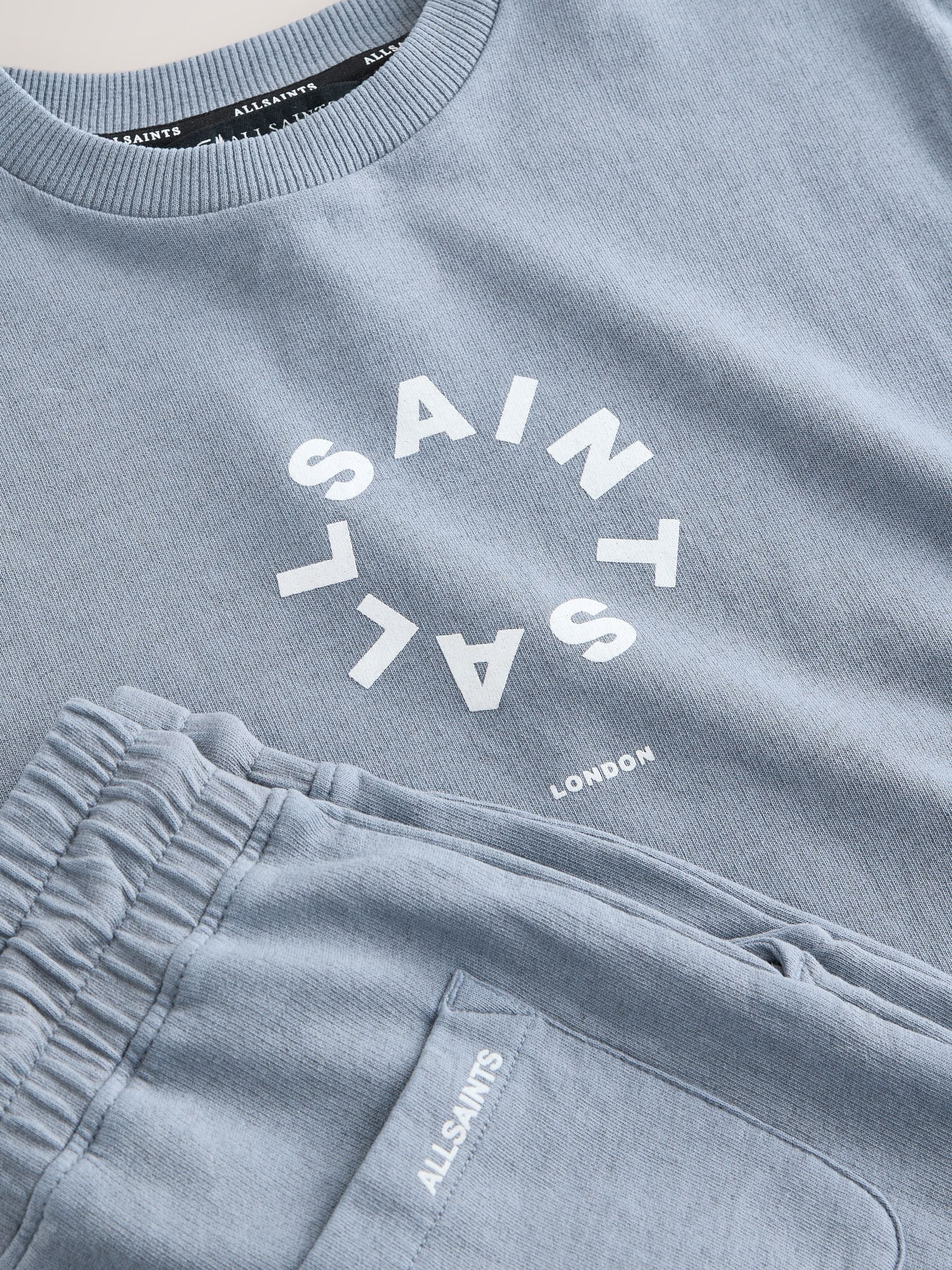 Dsiney Kidz - smALLSAINTS Blue Tierra T-Shirt and Sweat Shorts Set image 10