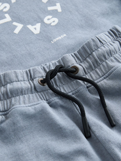 Dsiney Kidz - smALLSAINTS Blue Tierra T-Shirt and Sweat Shorts Set image 11