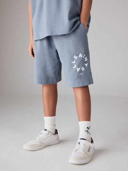 Dsiney Kidz - smALLSAINTS Blue Tierra T-Shirt and Sweat Shorts Set image 3