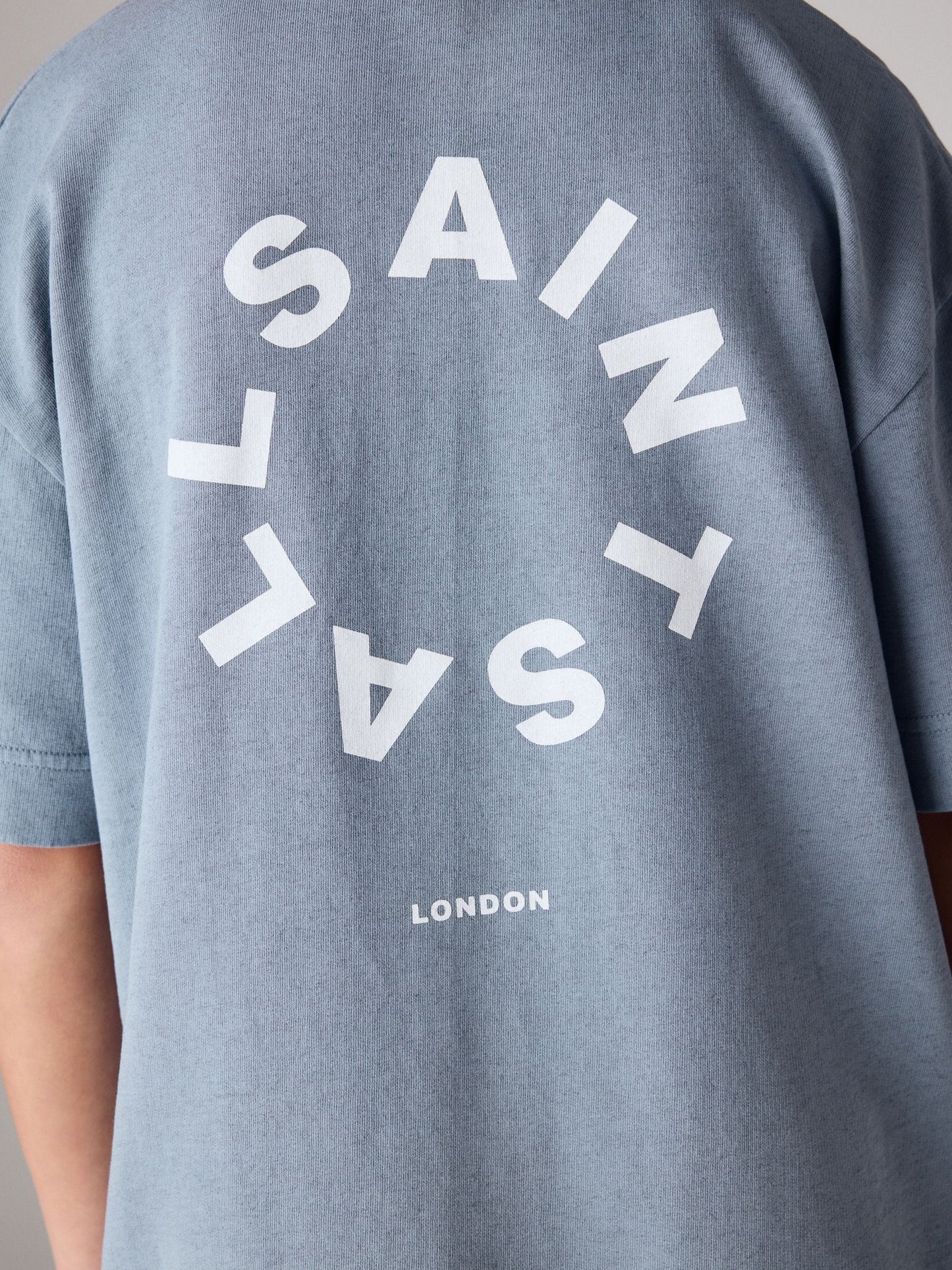 Dsiney Kidz - smALLSAINTS Blue Tierra T-Shirt and Sweat Shorts Set image 6