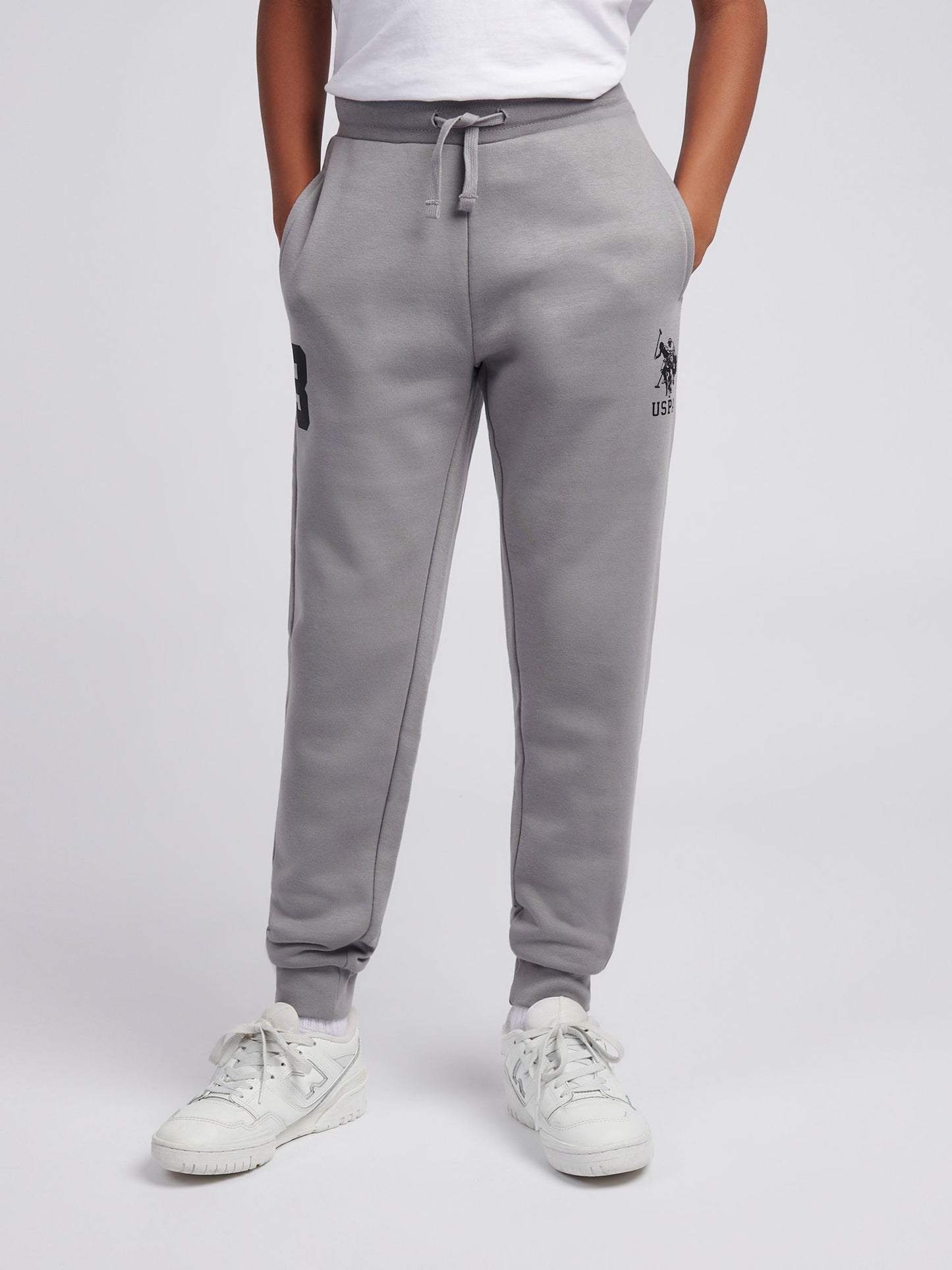 Dsiney Kidz - U.S. Polo Assn. Grey Player 3 Hoodie and Joggers Set image 5